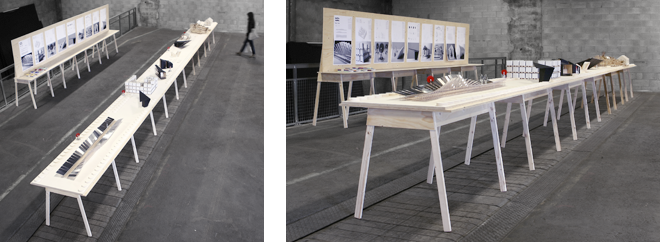 Lille 3000, HEAD - Genève, Haute école d'art et de design – Genève, table , support exposition, Cycoe, Yves Corminboeuf